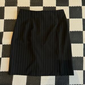 Vintage 90s Alyn Page Pinstripe Mini Skirt Size 5/6